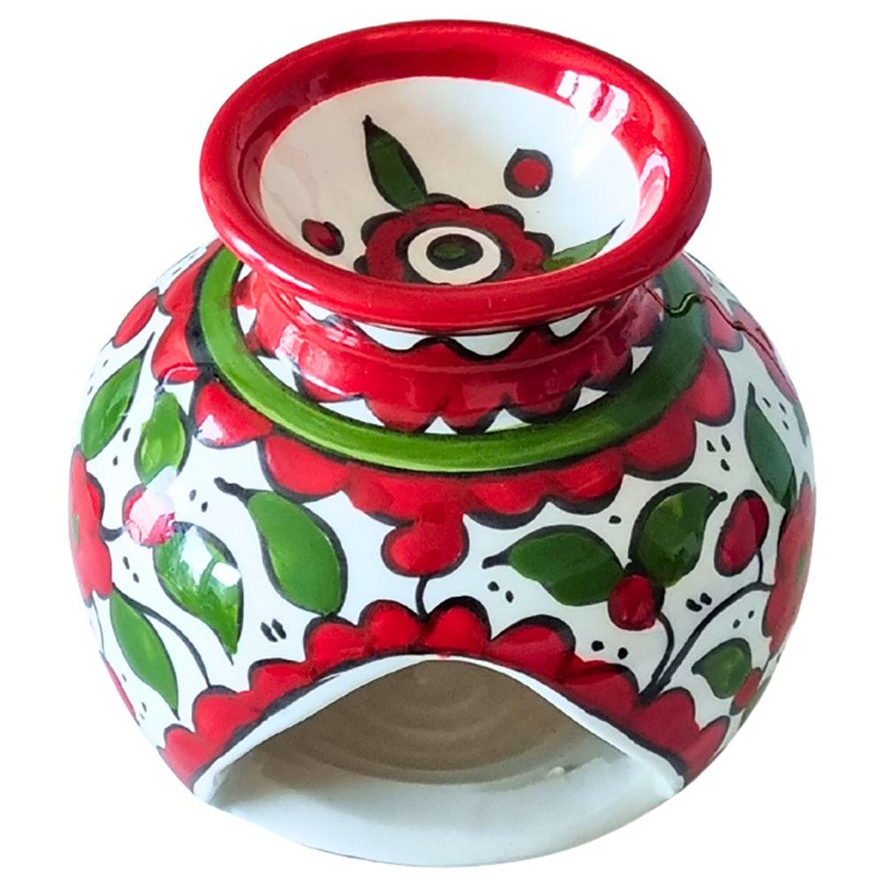 Fyrouzi - Ceramic Hand Painted Floral Oil Burner