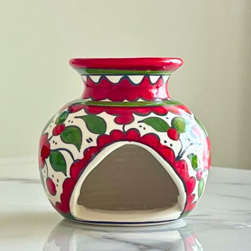 Fyrouzi - Ceramic Hand Painted Floral Oil Burner