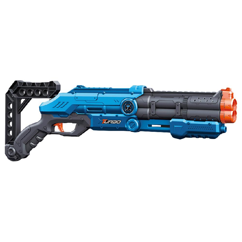 Stem - Attack X Force Manual Soft Bullet Gun With 12 Soft Shells - Blue/Black