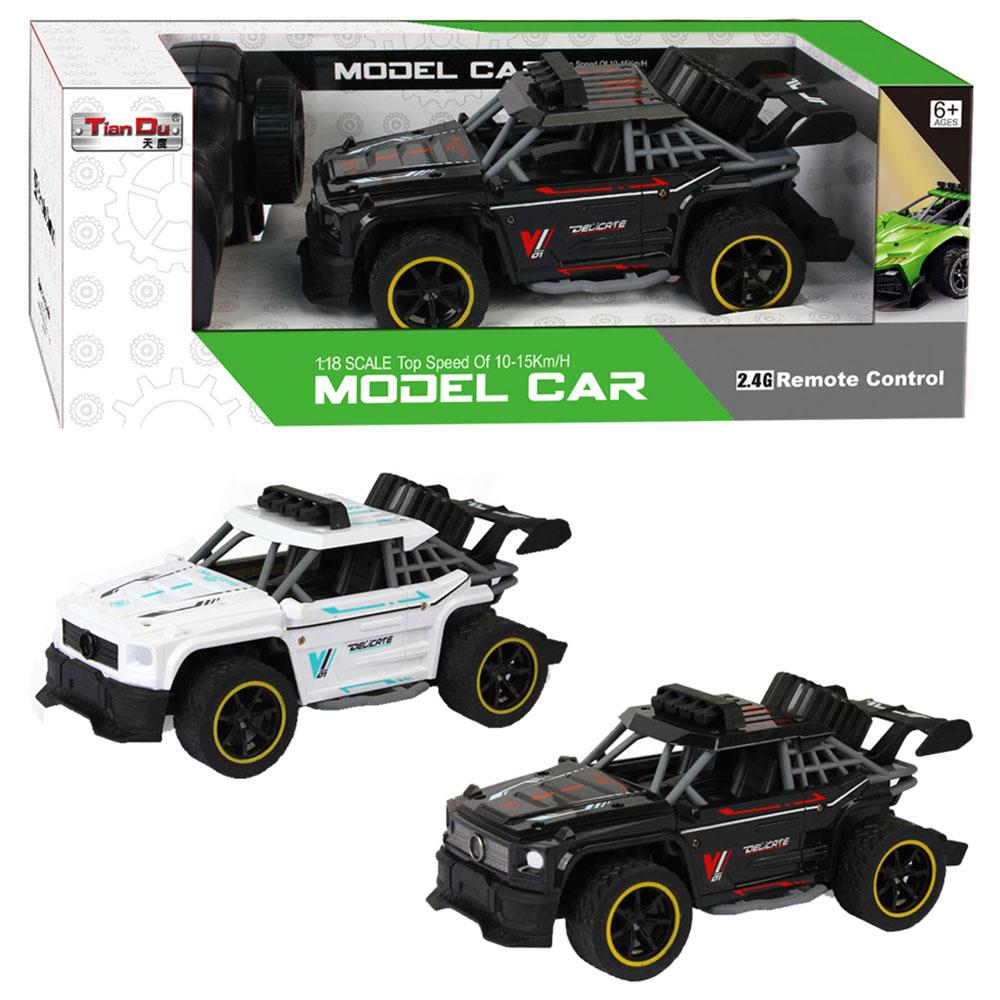 Stem - 1/18 4Ch Remote Control High-Speed Mercedes-Benz Big G Car With Gun 1pc - 2.4G - Color May Vary