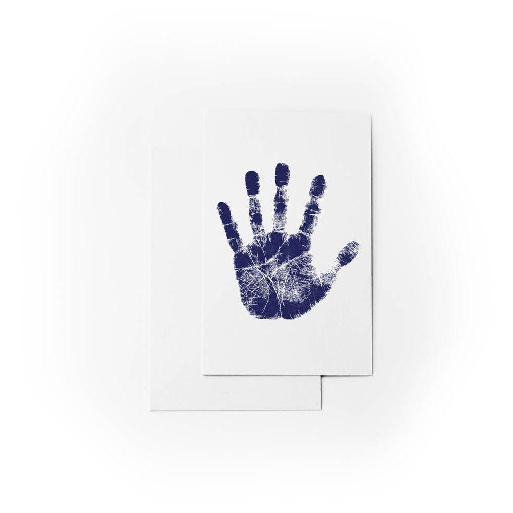 Babies Basic - Clean Fingerprint w/ Two Imprint Cards - 12.5cm - Royal Blue