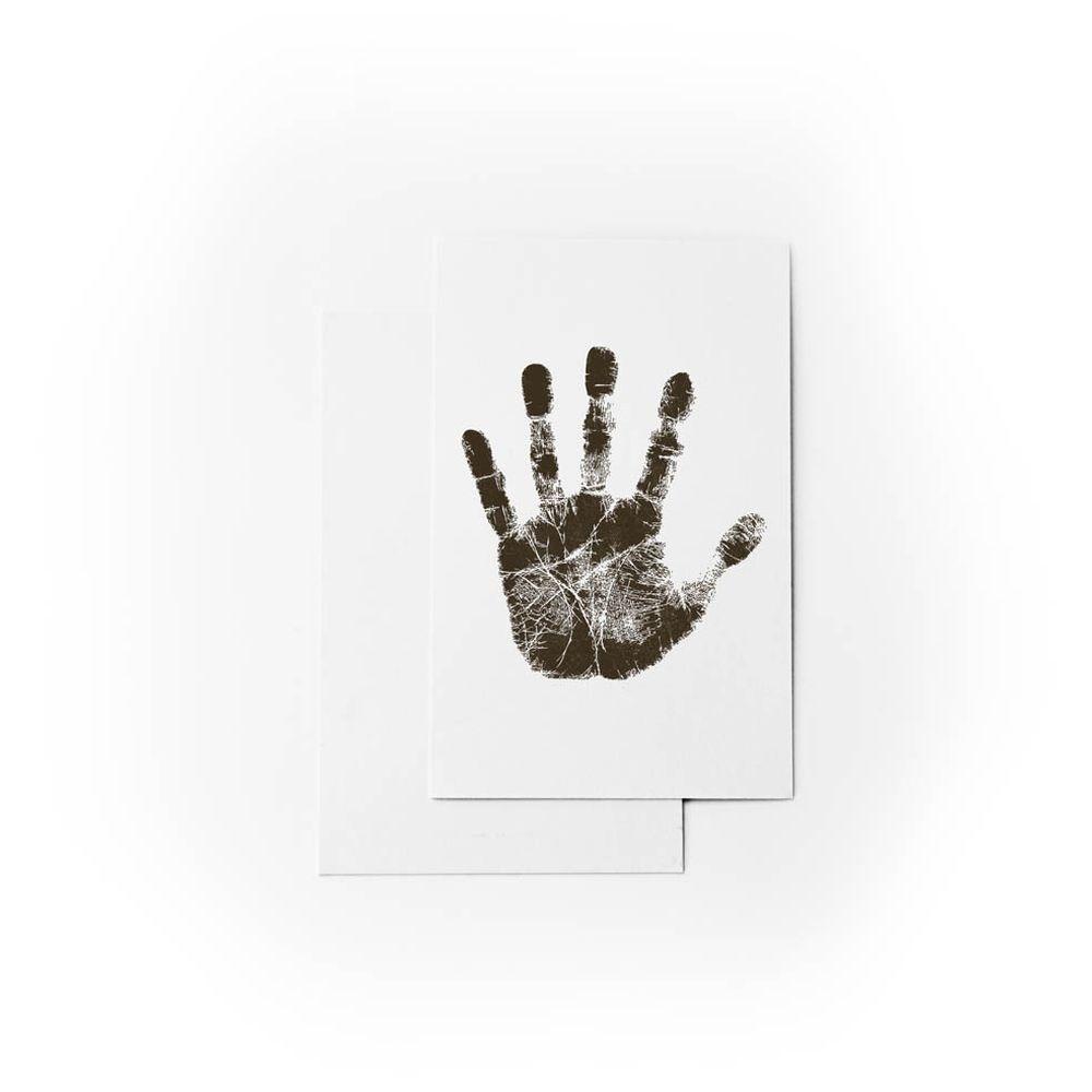 Babies Basic - Clean Fingerprint w/ Two Imprint Cards - 12.5cm - Brown