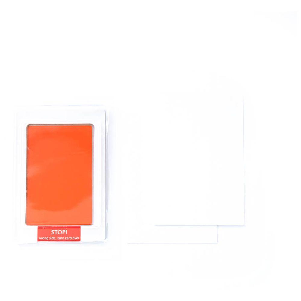 Babies Basic - Clean Fingerprint w/ Two Imprint Cards - 16cm - Orange