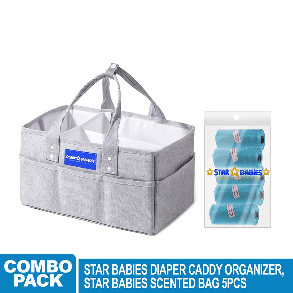 Star Babies - Caddy Diaper Bag Organizer With Scented Bag - 5pcs - Blue