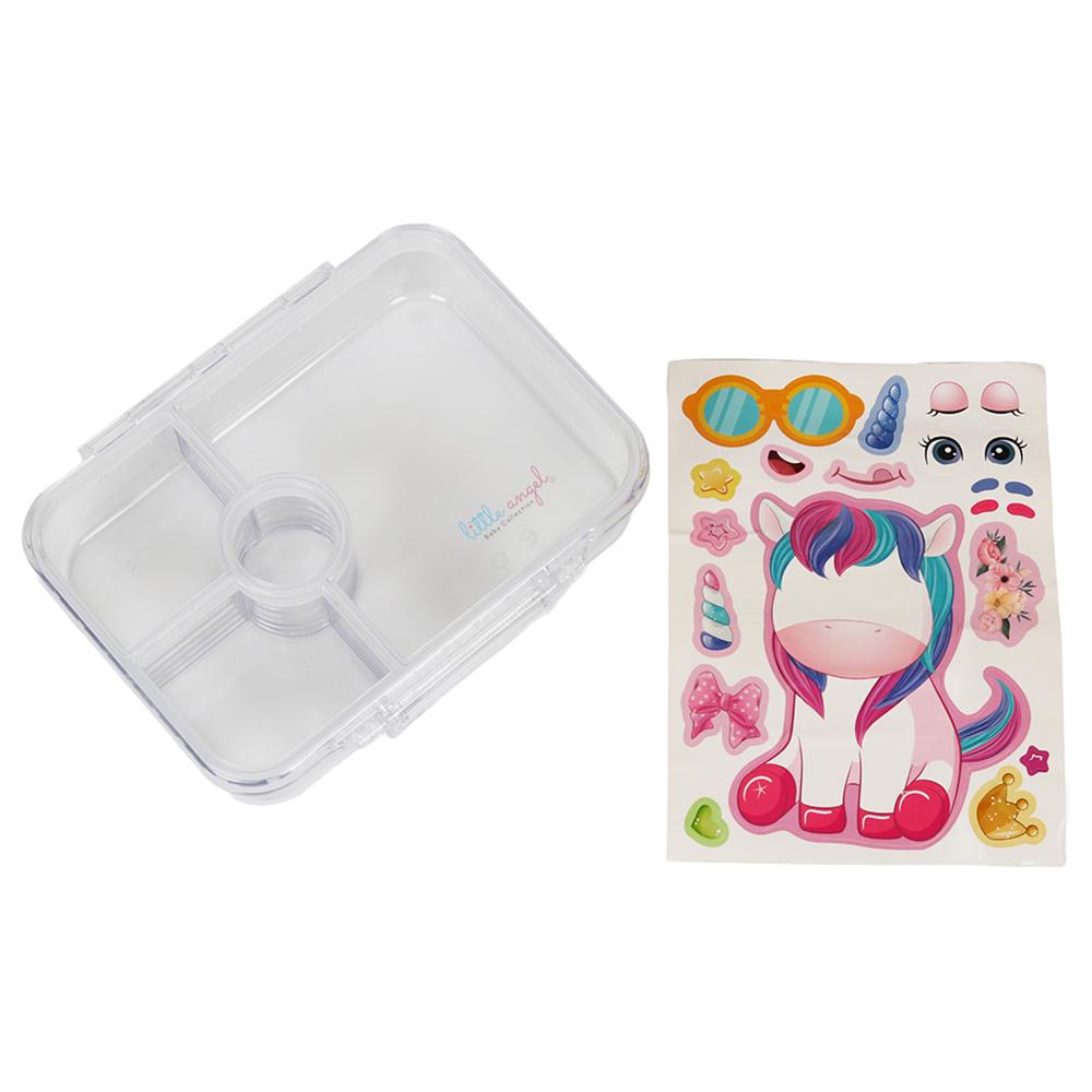 Little Angel - Kid's 4 Compartment Bento Lunch Box With - Unicorn