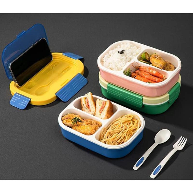 Little Angel - Kid's Lunch Box 2 Layered With Cutlery - Blue