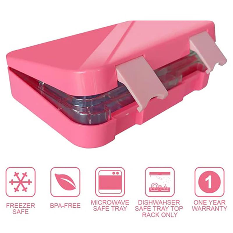 Little Angel - Kid's 6 Compartments Lunch Box - Pink