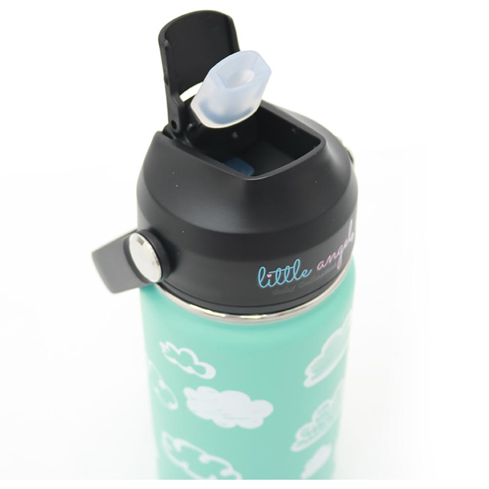 Little Angel - Kids Steel Insulated Water Bottle 400ml - Light Blue