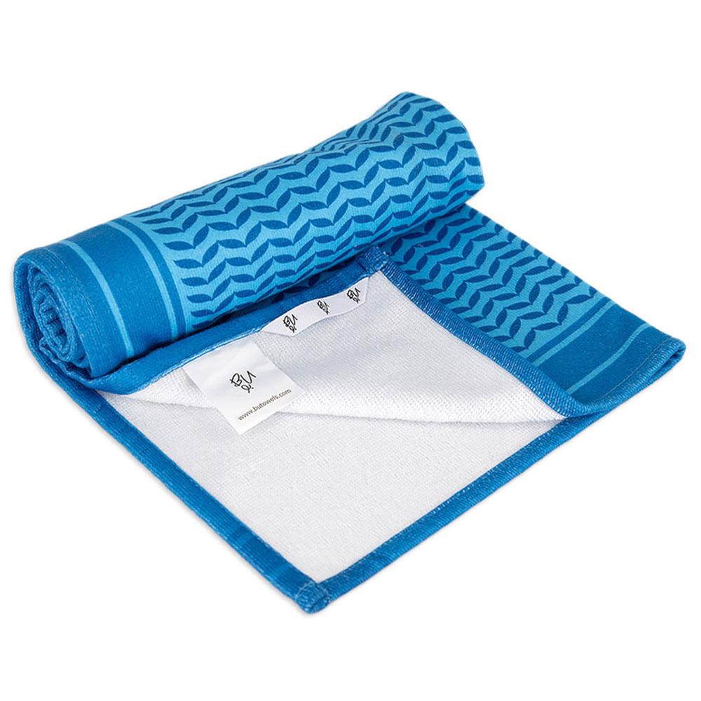 Bu Towel - Ghutra Gym Towel - Blue - Small