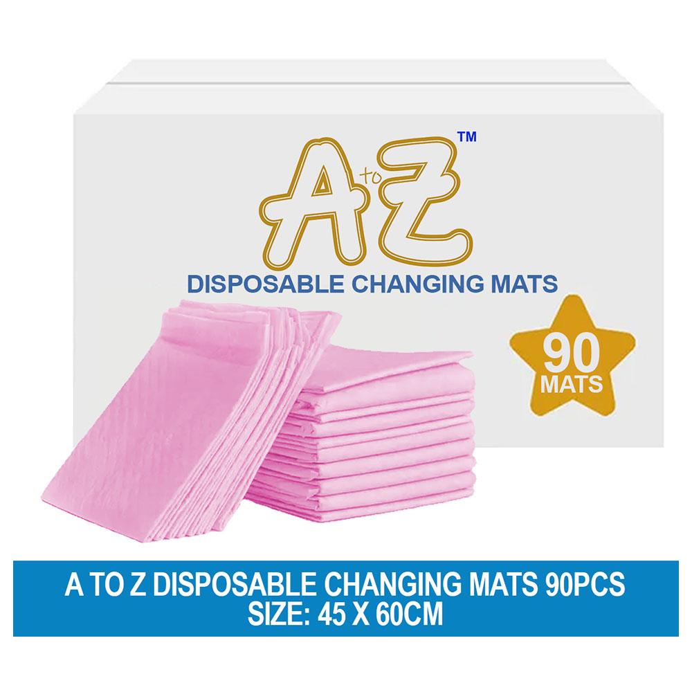 A To Z - Disposable Changing Mat - L - 45 X 60 cm - 90pcs - Pink