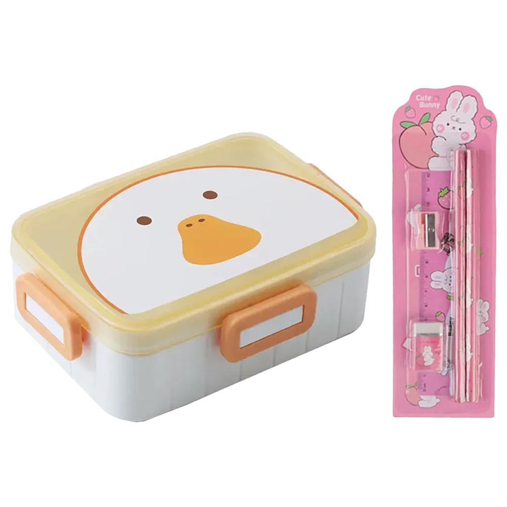 Star Babies - Kids Lunch Box w/ Stationery Set - Pink