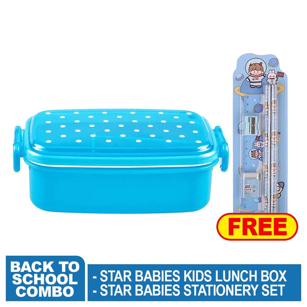 Star Babies - Kids Lunch Box w/ Stationery Set - Blue