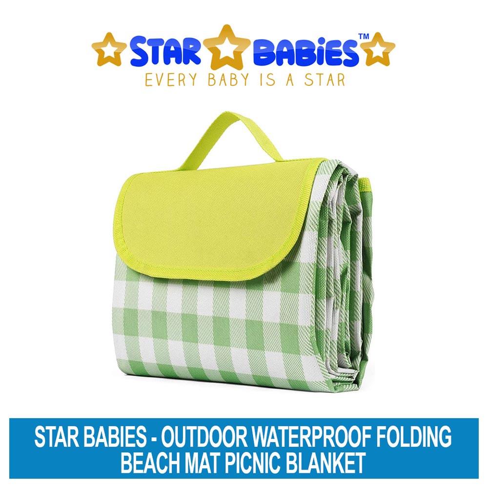 Star Babies - Waterproof Beach Mat - 150 x 200 cm - Green