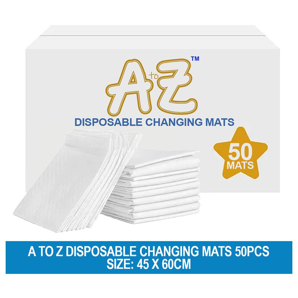 A To Z - Disposable Changing Mat - L - 45 X 60 cm - 50pcs - White