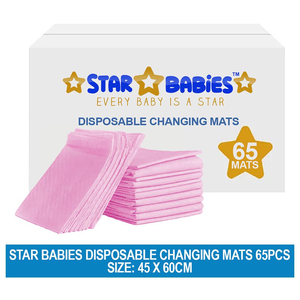 Star Babies - Disposable Changing Mat - L - 45 X 60 cm - 6pcs5 - Pink