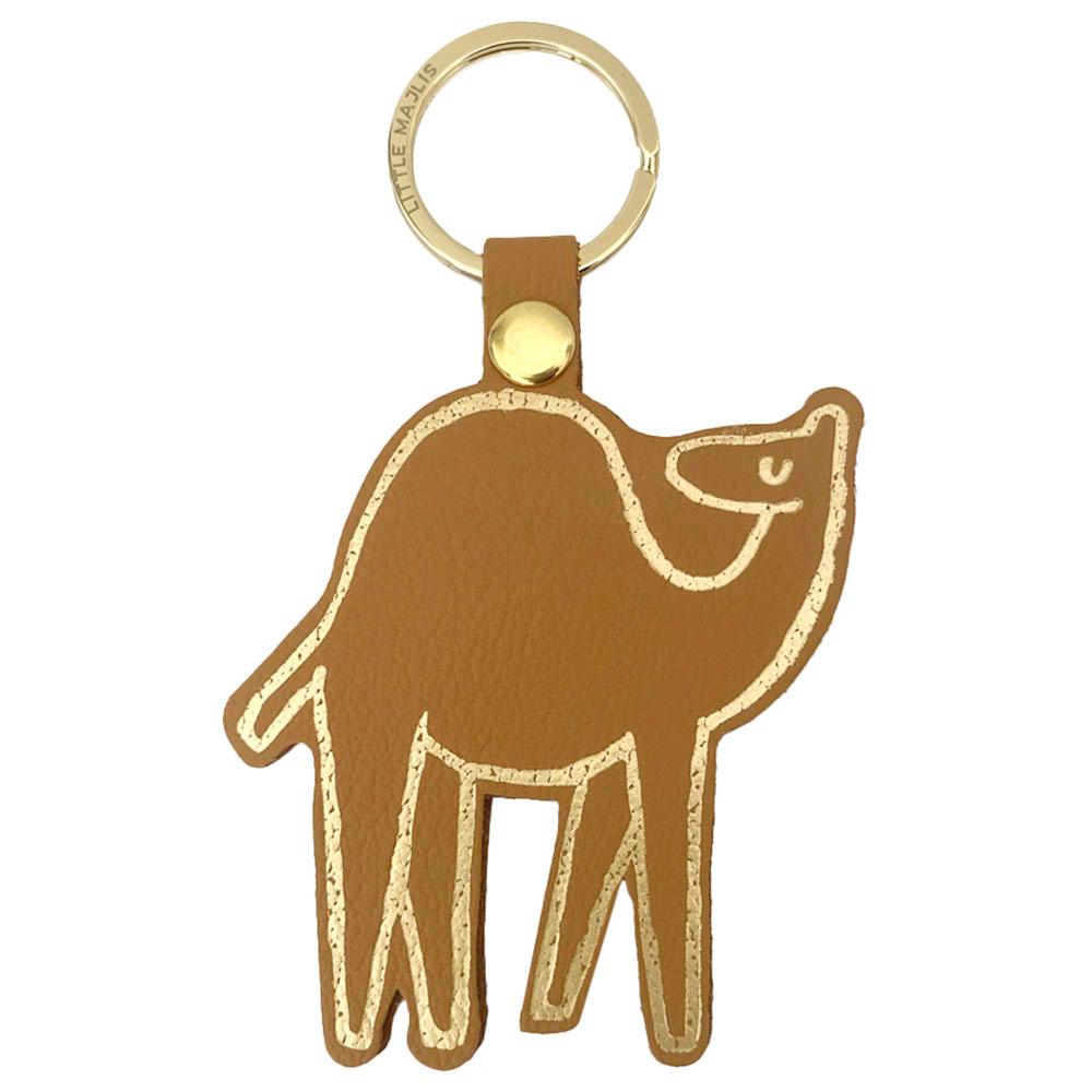 Little Majlis - Camel Leather Key Fob - Camel