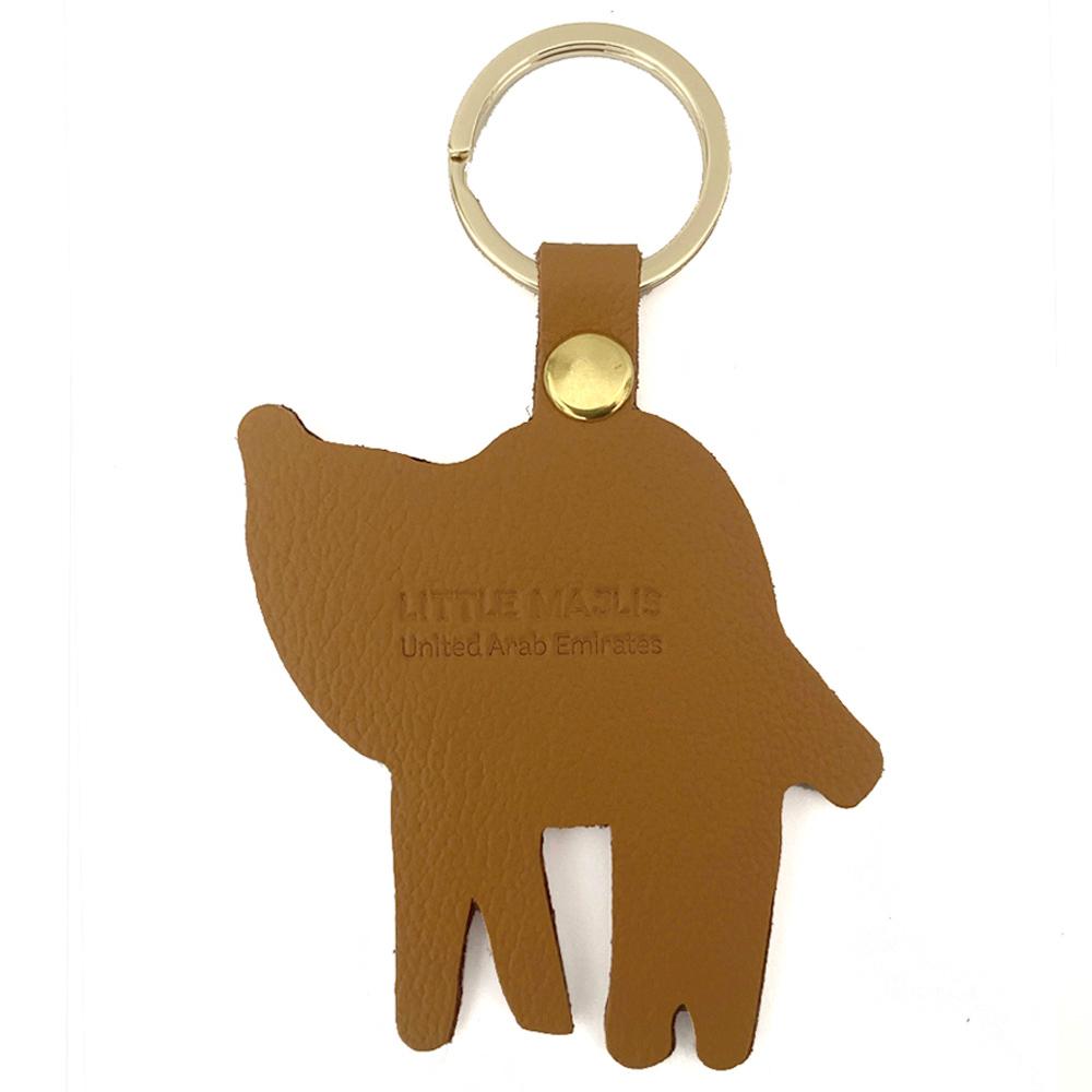 Little Majlis - Camel Leather Key Fob - Camel