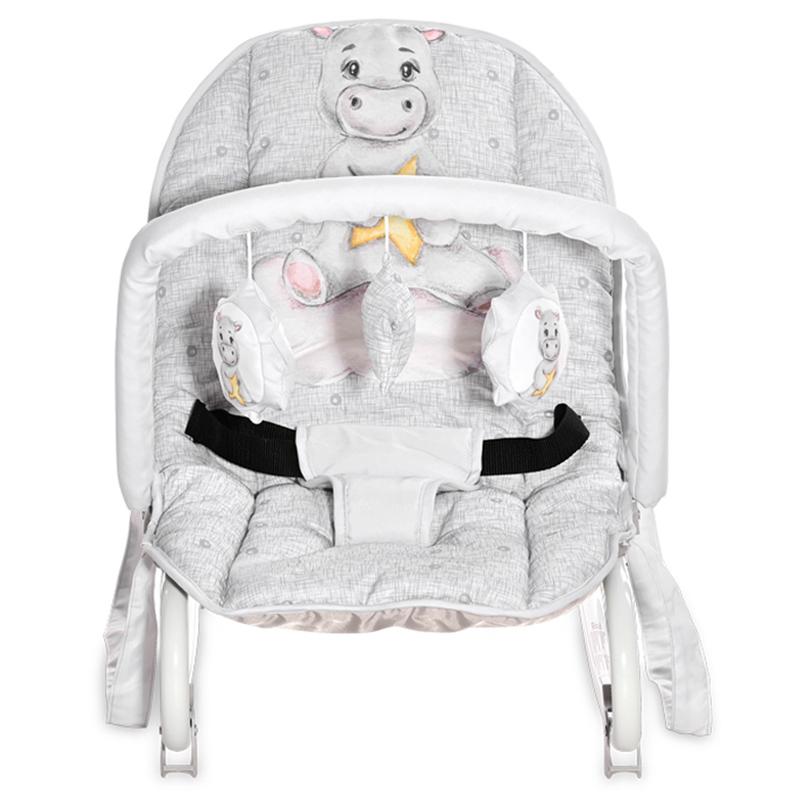 Lorelli - Eliza Noble Baby Rocker - Grey Hippo