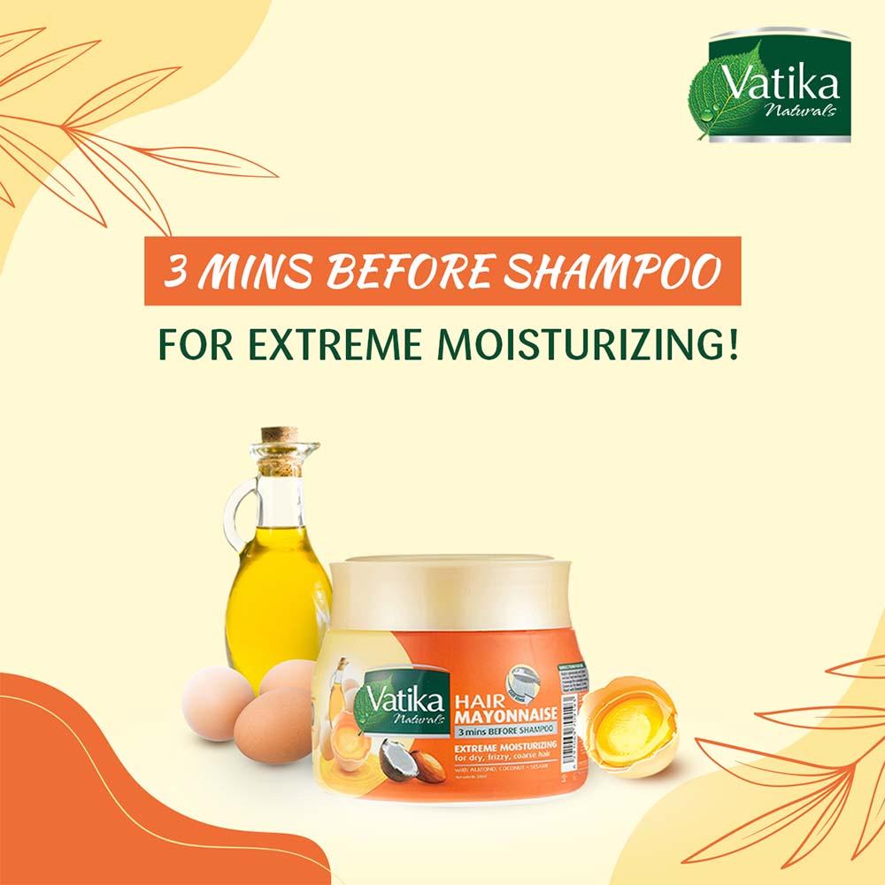 Vatika Naturals - Extreme Moisturizing Hair Mask With Almond - 500g