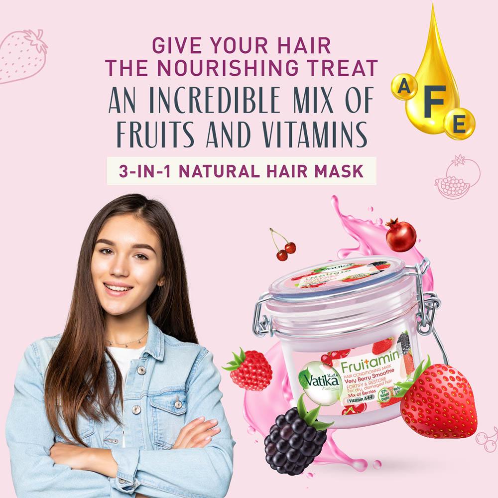 Vatika Naturals - Very Berry Smoothie Hair Conditioning Mask 350g