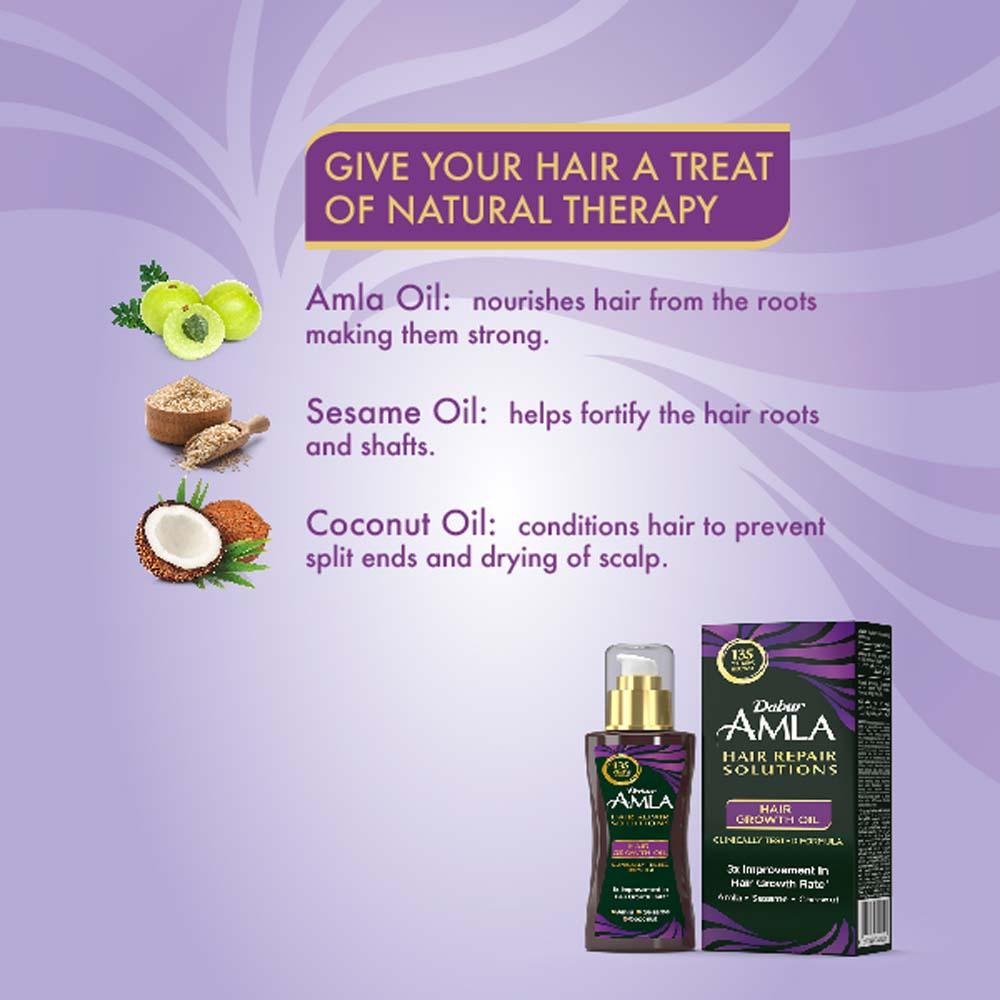 Dabur - Pure Amla, Sesame & Coconut Therapeutic Hair Oil - 150ml