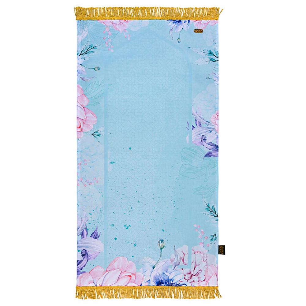 Hilalful - Golden Tassel Prayer Mat - Charming Blue