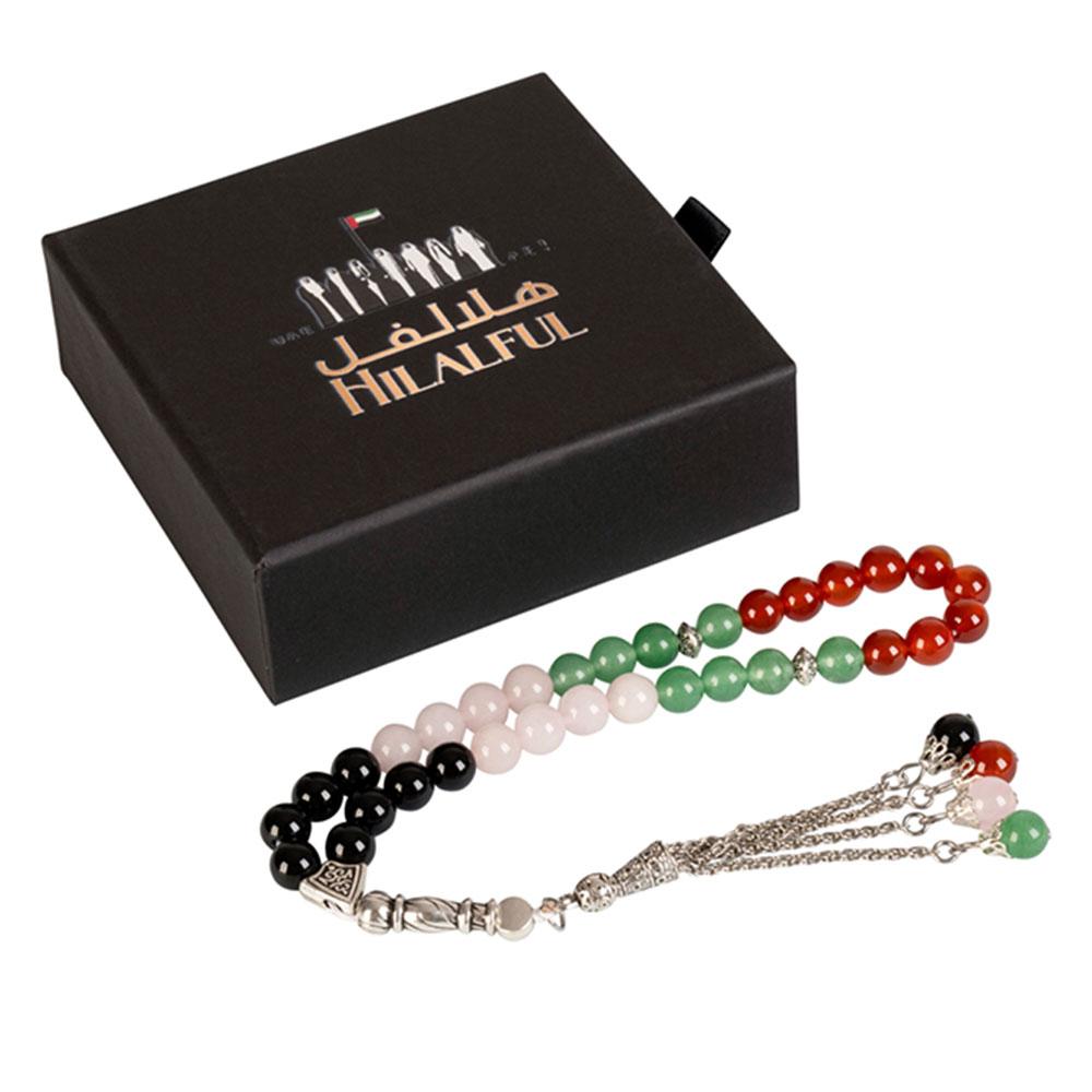 Hilalful - Islamic Prayer Beads - UAE National Flag - 33pcs