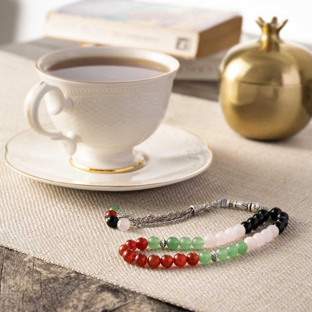 Hilalful - Islamic Prayer Beads - UAE National Flag - 33pcs