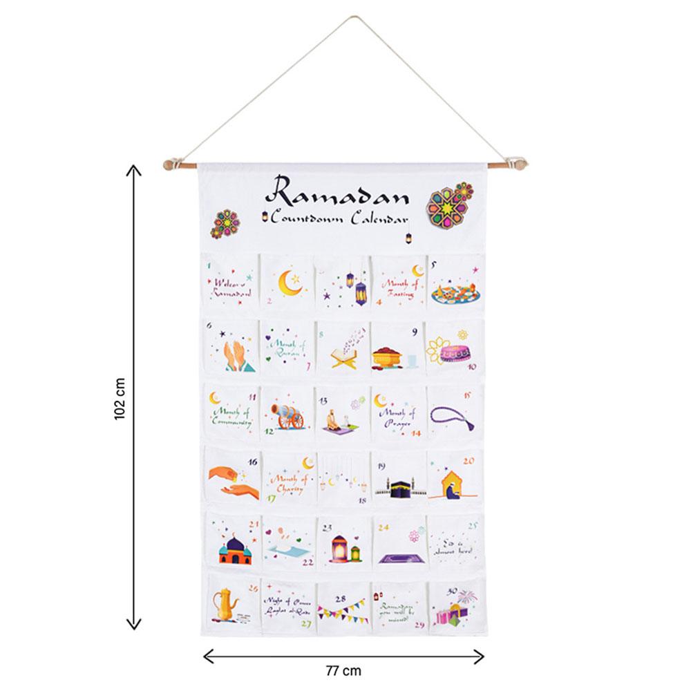 Hilalful - Ramadan Countdown Children's Calendar - Canvas