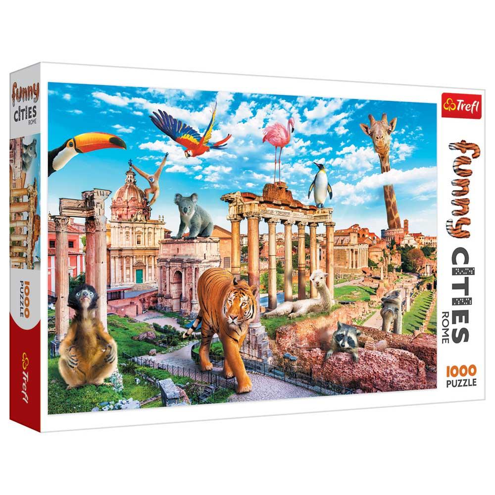 Trefl Puzzle - Funny Cities Wild Rome Puzzle - 1000pcs