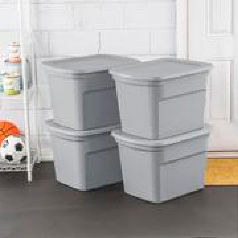 Sterilite - Cement Storage Tote - 18 Gallon