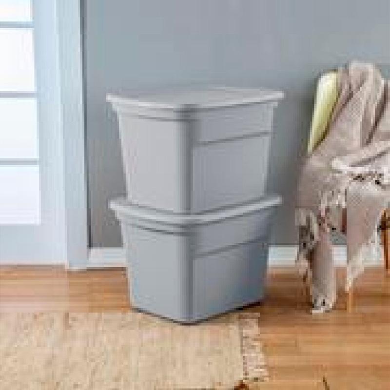 Sterilite - Cement Storage Tote - 18 Gallon