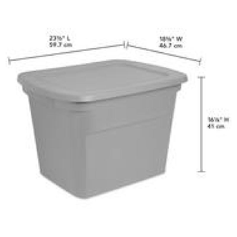 Sterilite - Cement Storage Tote - 18 Gallon