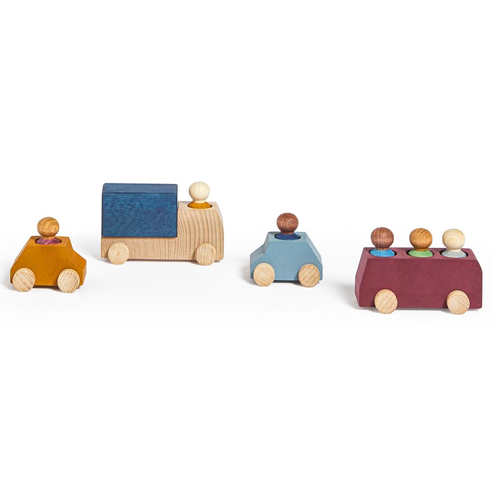 Lubulona - Wooden On The Road: Balmes Vehicle Set - 10pcs