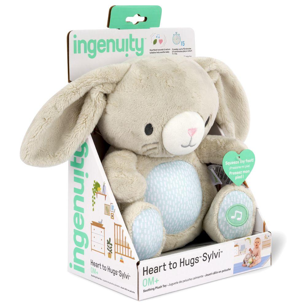 Ingenuity - Heart To Hugs Sylvi Soothing Plush Toy - Grey