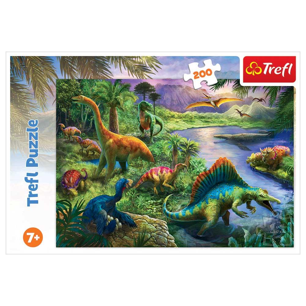 Trefl Puzzle - Predatory Dinosaurs Puzzle - 200pcs