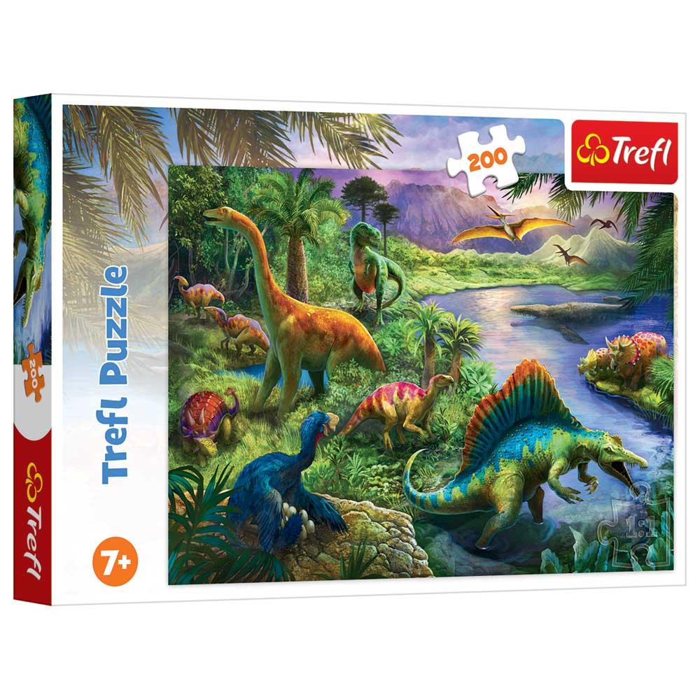 Trefl Puzzle - Predatory Dinosaurs Puzzle - 200pcs