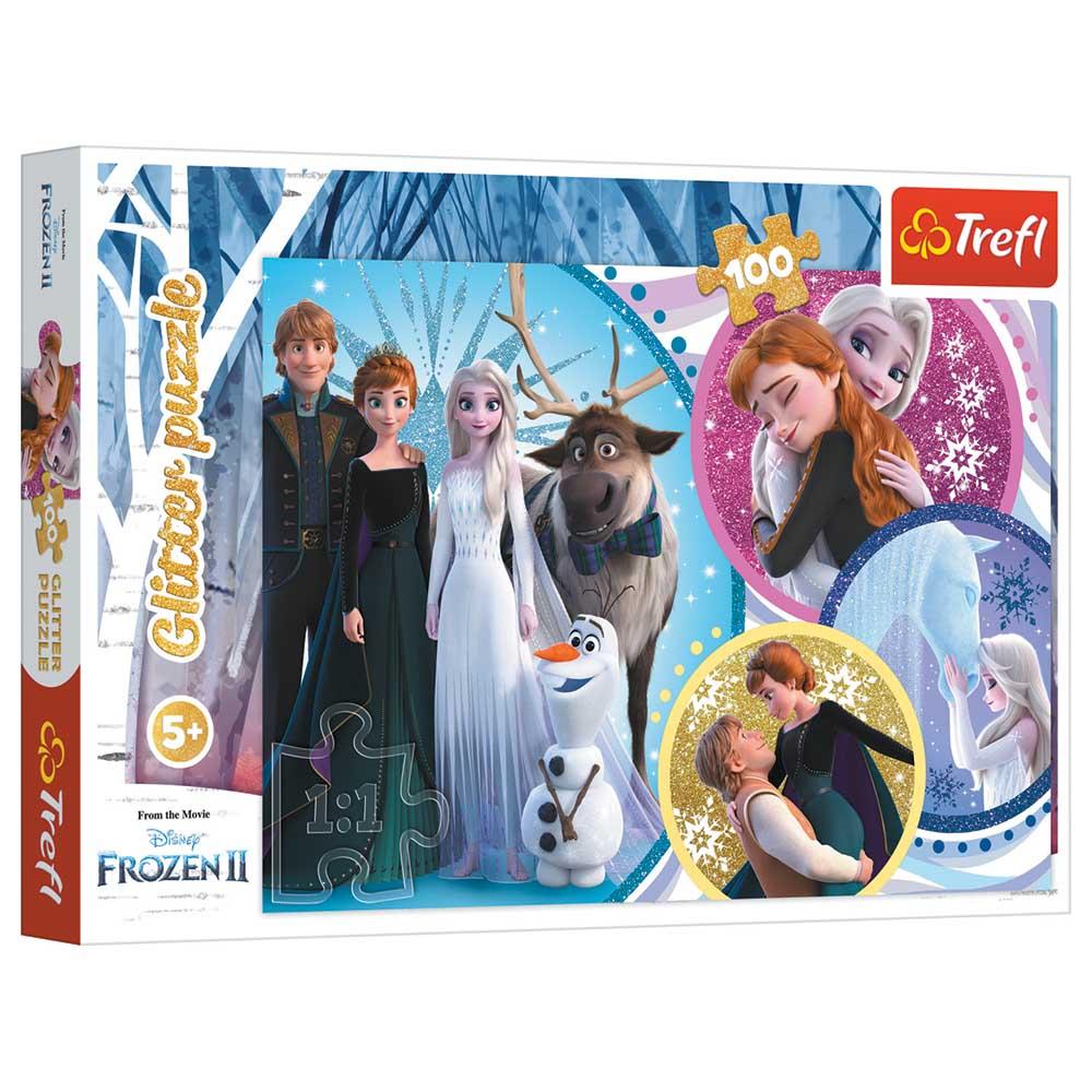 Disney Frozen - In The Glow Of Love Glitter Puzzle - 100pcs