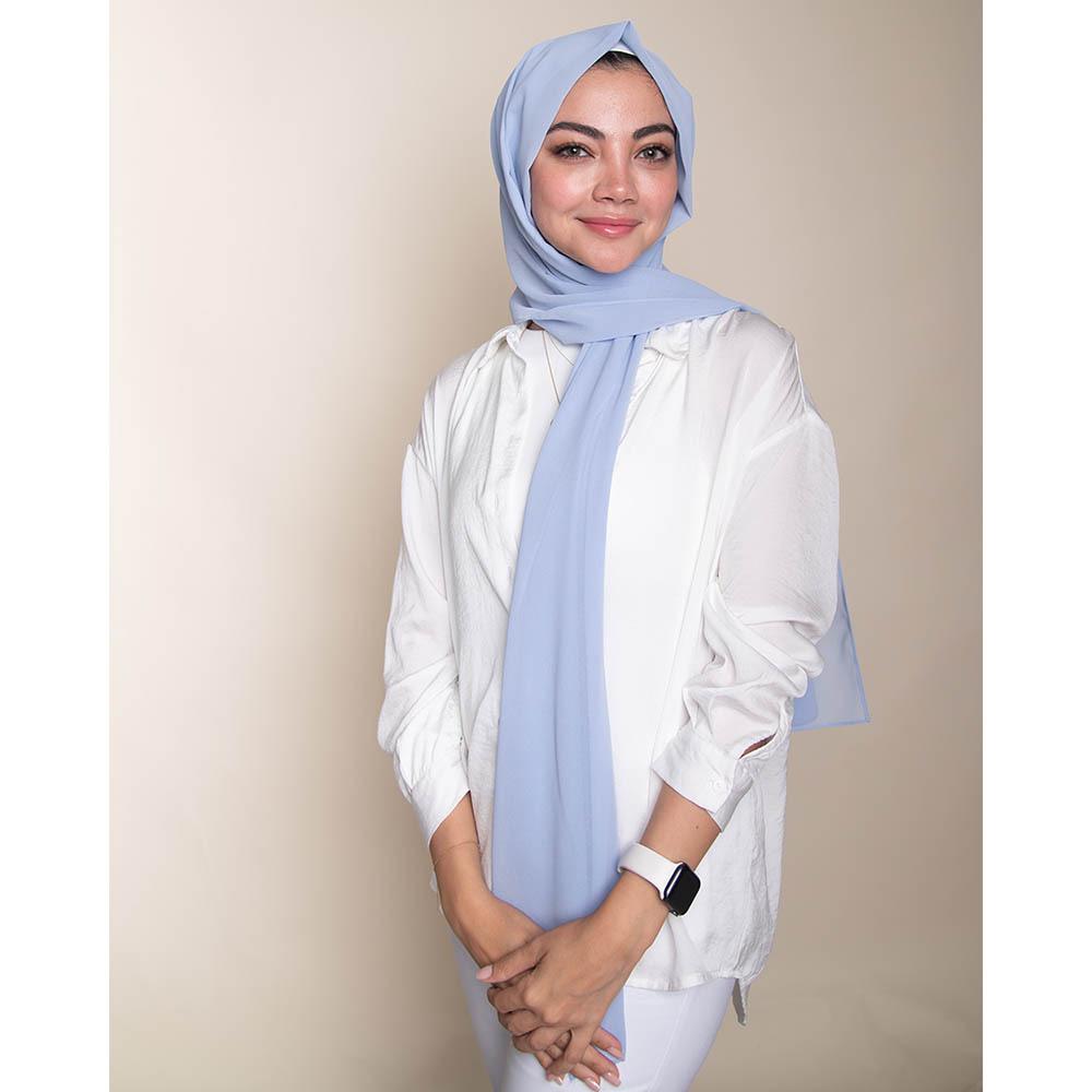 Luxy Hijab - Chiffon Hijab - Sky Blue