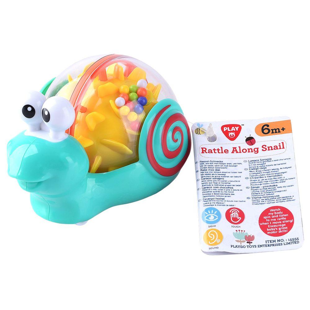 Playgo - Rattle Along Snail - 9pcs