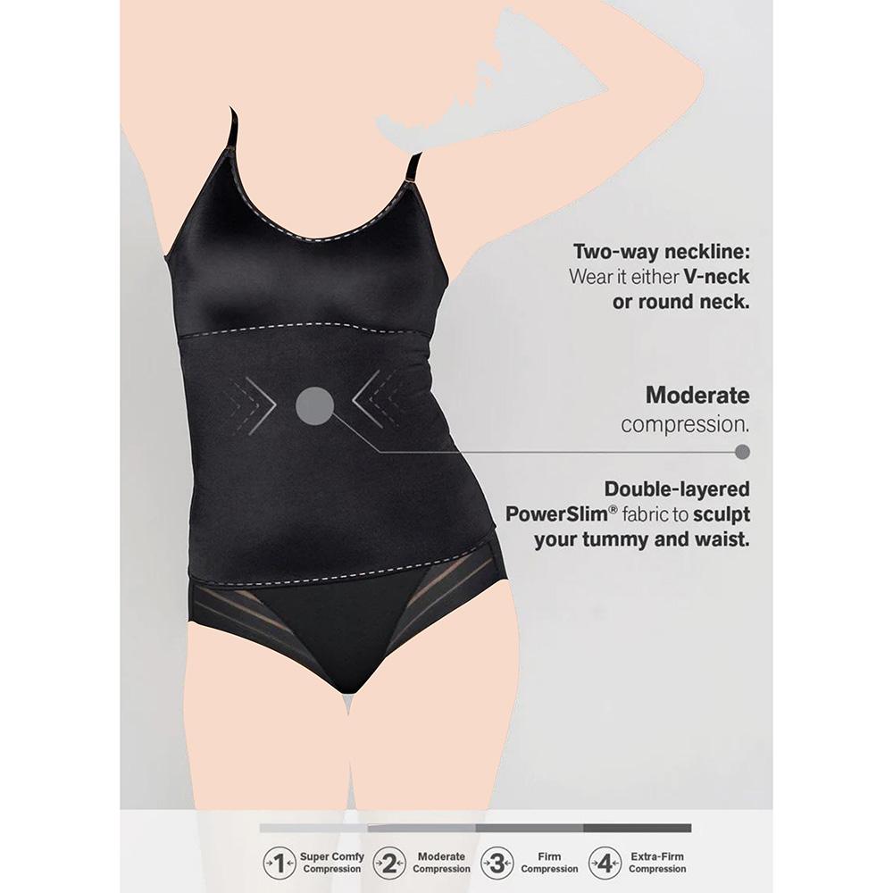 Mums & Bumps - Leonisa - 2-Way Moderate Compression Shaper Tank - Black