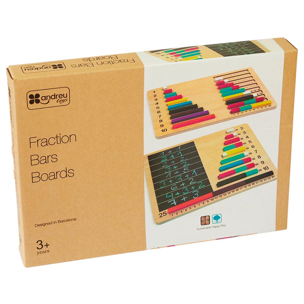 Andreu Toys - Fraction Bars Boards - 2pcs