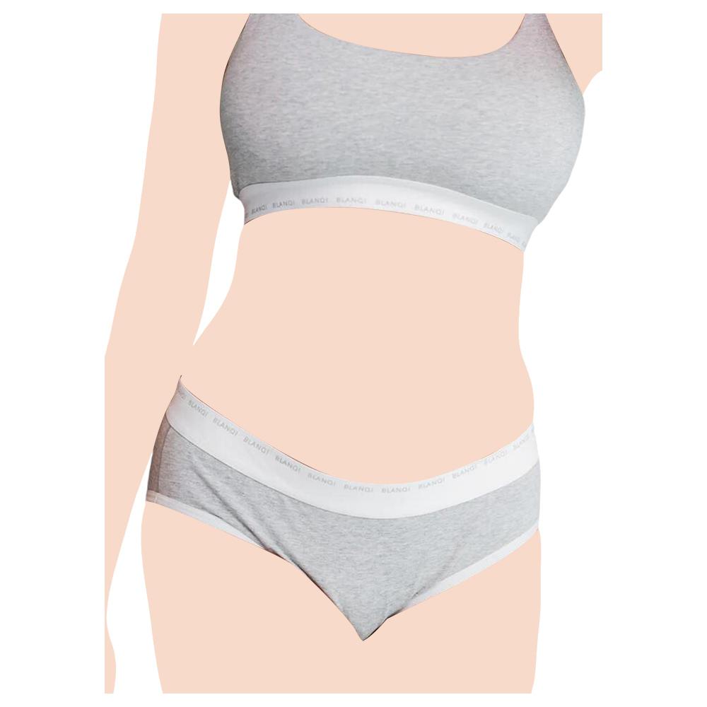 Mums & Bumps - Blanqi - Soft Essentials Postpartum Panty - Heather Grey