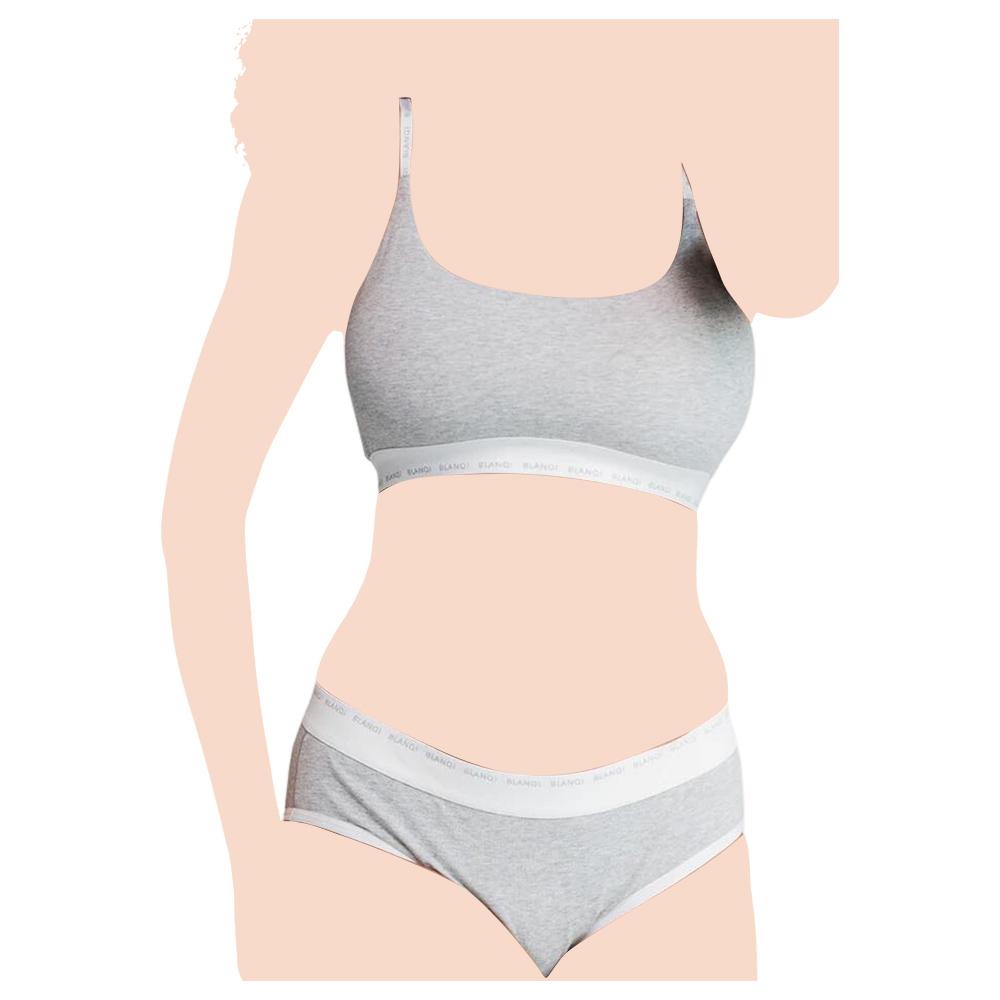 Mums & Bumps - Blanqi - Soft Essentials Postpartum Panty - Heather Grey