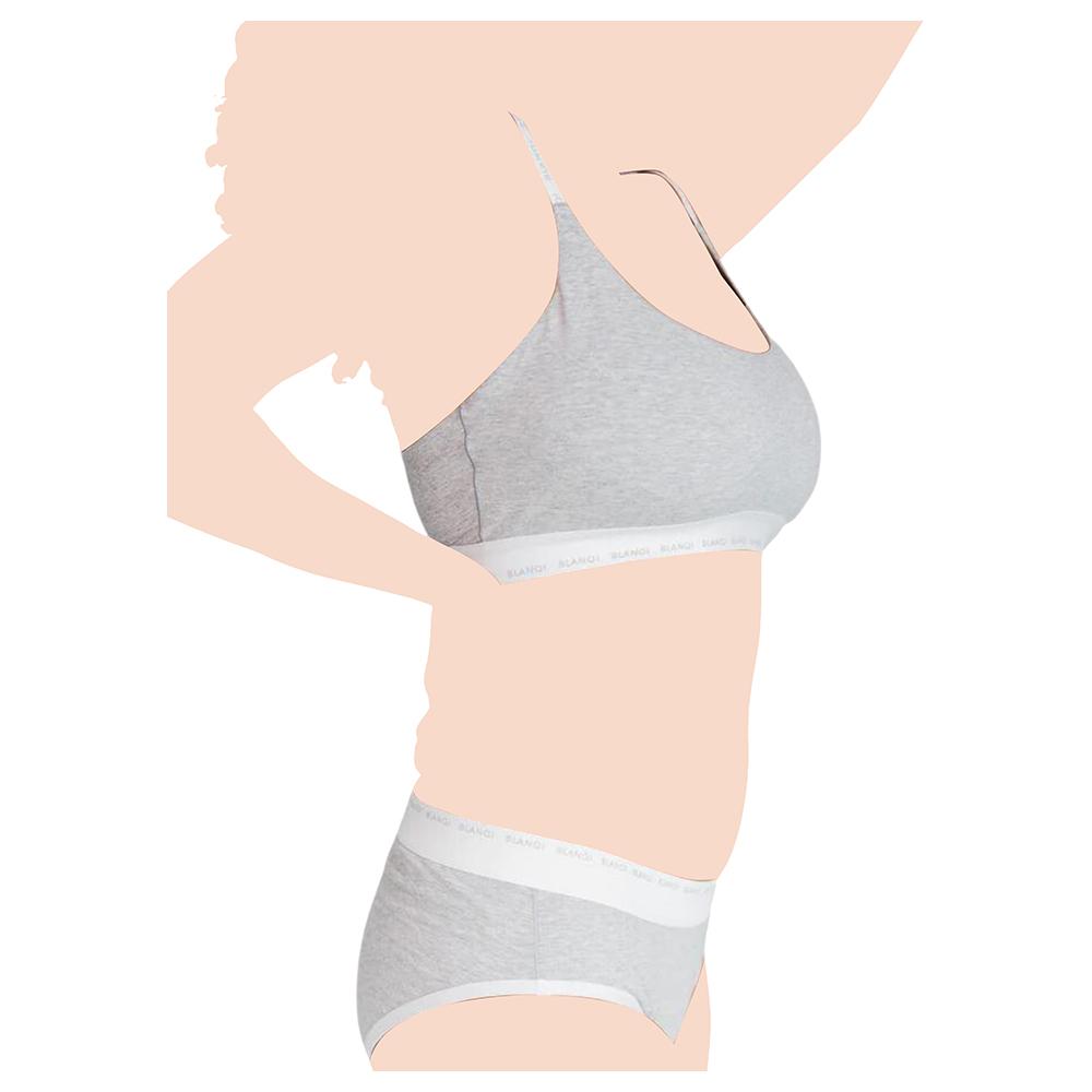 Mums & Bumps - Blanqi - Soft Essentials Postpartum Panty - Heather Grey