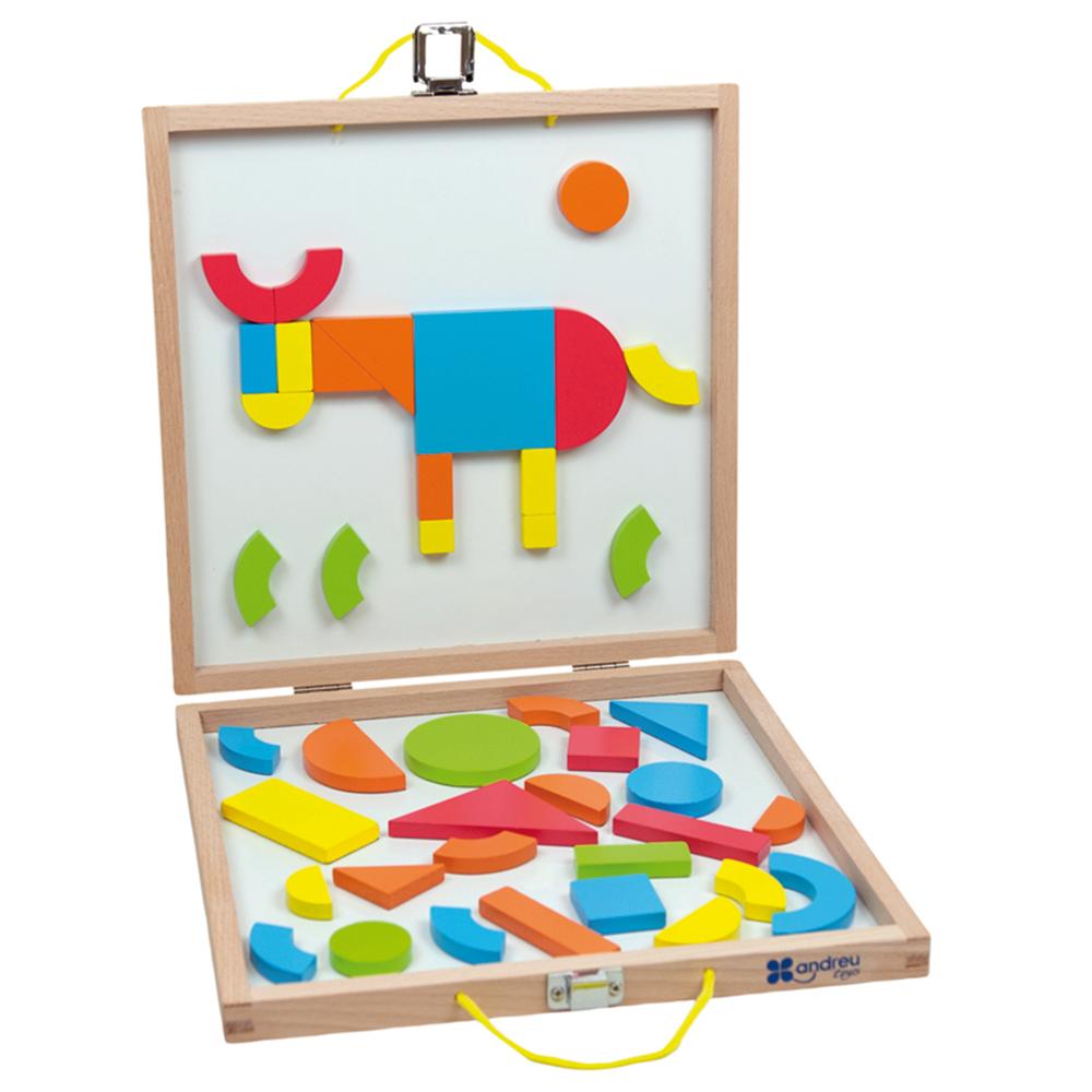 Andreu Toys - Magnetic Shapes Box - 42pcs