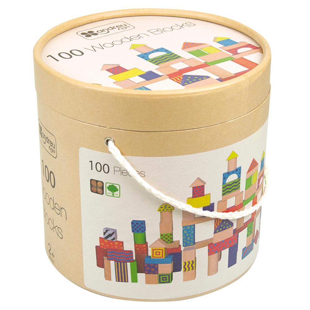 Andreu Toys - Wooden Blocks - 100pcs