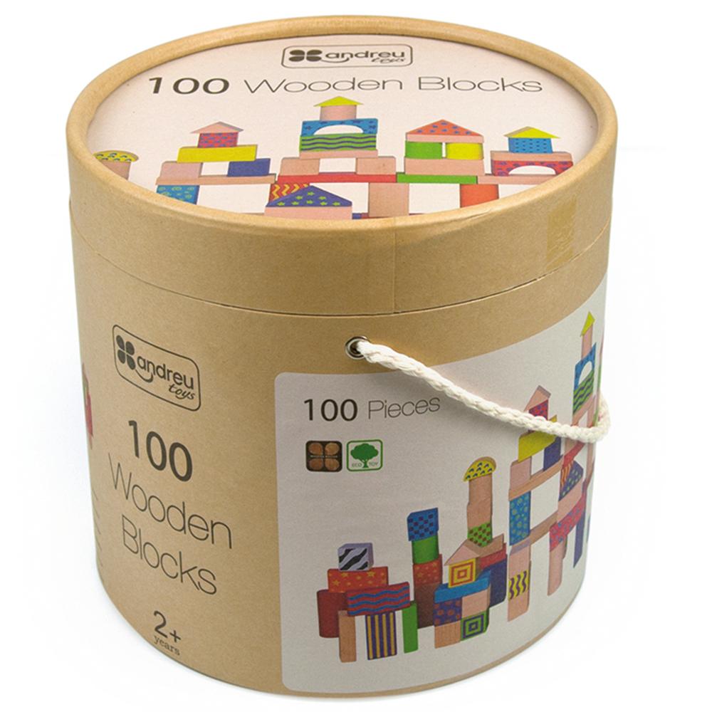 Andreu Toys - Wooden Blocks - 100pcs