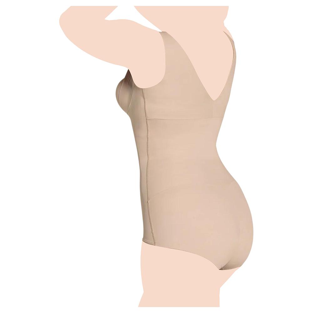 Mums & Bumps - Leonisa - Plunge Back Classic Sculpting Body Shaper - Nude