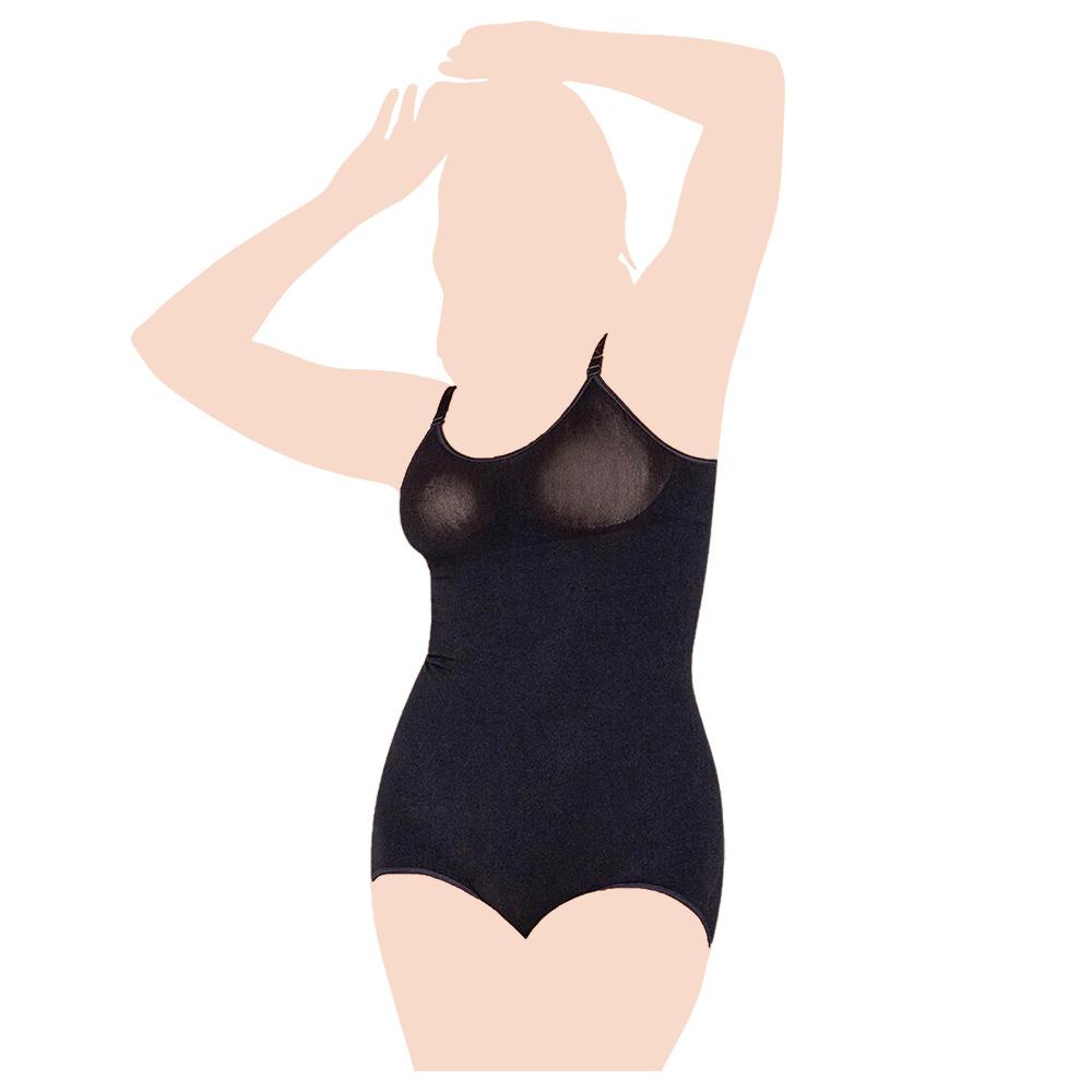 Mums & Bumps - Leonisa - Invisible Bodysuit Shaper W/ Targeted Compression - Black